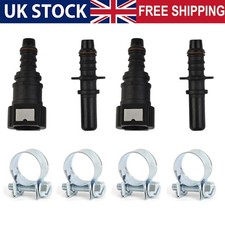 2SET Fuel Line Hose 9.89 Quick Release Connector Car Motorcycle Black UK