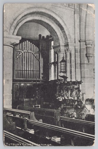 Tutbury church interior organ - tutbury,