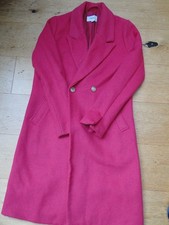 NEXT fuchsia pink felt coat