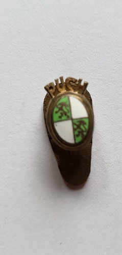 Vintage enamel puch moped - enamel,