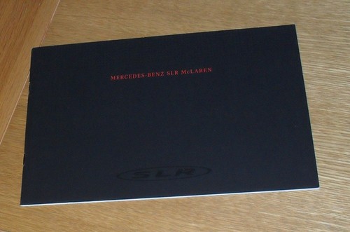 Mercedes mclaren slr brochure - mclaren,