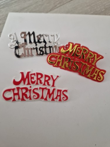 Merry christmas cake topper - cake,