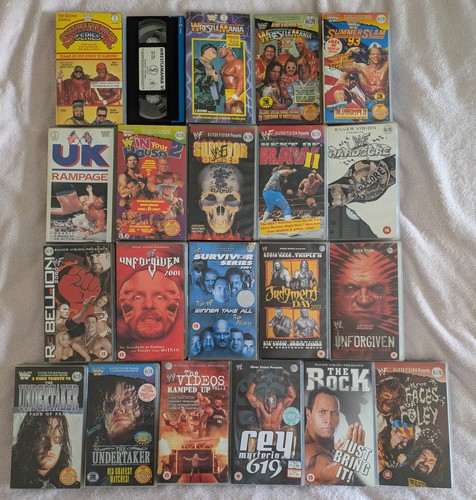 Wwf wwe vhs videos - wwf,