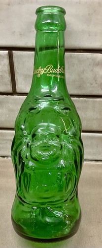 Lucky buddha green - lucky, glass