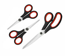 Multi Purpose Scissors Kitchen Household Office Stainless Steel Soft Grip SET