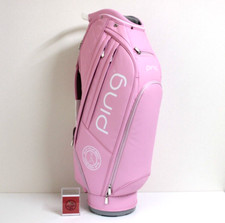 PING Golf Ladies Cart Caddy Bag SOFT PU 9 x 47 inch 3.1kg Pink CB-L2302