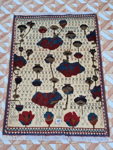 Vintage afghan rug - vintage, handmade