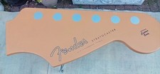 ((( OFFICIAL FENDER STRATOCASTER HEADSTOCK COFFEE TABLE 48X18 INCHES RARE )))