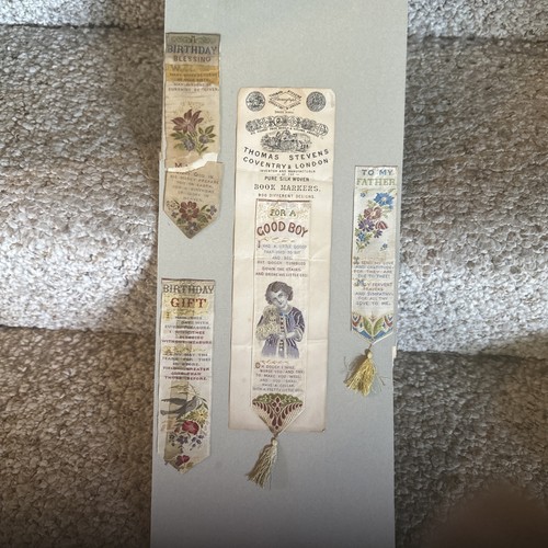 Victorian book marks silk - book,