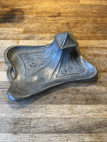Antique art nouveau pewter - art,