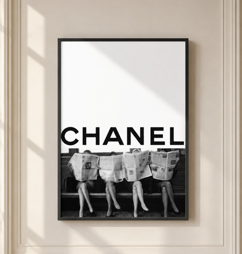 Chanel newspaper print - newspaper,
