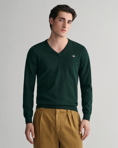 Men gant sweater - sweater, green