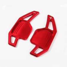 Red Metal Paddle Shift Gear Extensions DSG Shifters For Leon MK3 TSI/TDI/FR