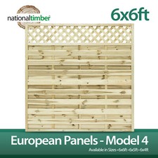 European Garden Fence Panel