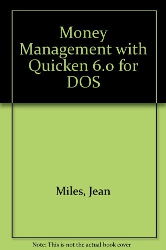 Money management with quicken - money,