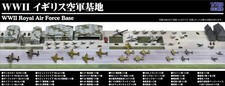 1/700 WWII RAF Base Airfield Scene Paper 280x180mm 2 Sheets Model Kit SPS10