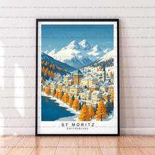 St Moritz Switzerland Unframed