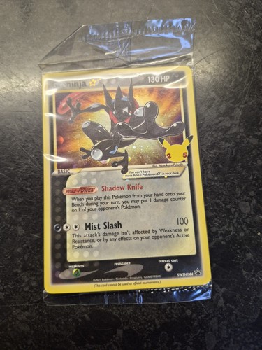 Greninja gold star sealed 25th - greninja,