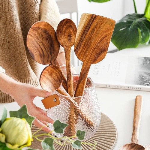 Piece teak wood cooking - wood,