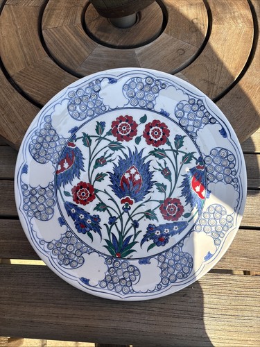 30cms iznik valfi hand painted - iznik,
