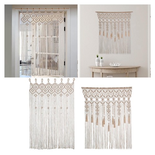 Macrame curtain window - macrame,