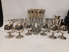 Silver plate goblets mixed job lot 5kg 