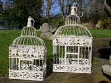 Set of 2 Decorative Bird Cages