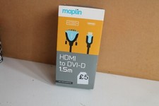 Maplin,1.5m cable. HDMI ,to DVI-D.