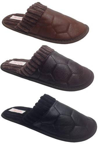 Mens classic leather look warm - mens,