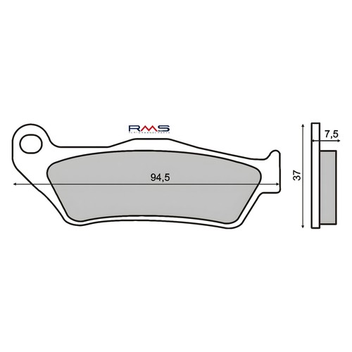 Front brake pads - , mbk