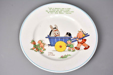 Shelley China, Mabel Lucie Attwell 7" Plate, Fairy Pixie Donkey Scene