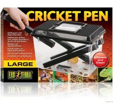 EXO TERRA LARGE CRICKET PEN KEEPER REPTILE LIVE FOOD TANK 250 CRICKETS PT2287