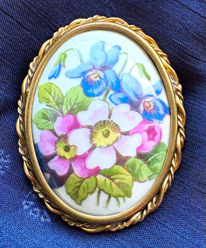 Vintage oval limoges porcelain - vintage,
