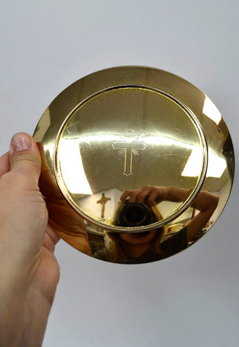 Antique sterling silver disk - antique,