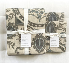 Pottery Barn LILAH SUZANI Duvet Full/Queen & 2 Standard Shams Blue Multi NWT