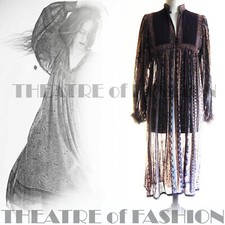 DRESS INDIAN PHOOL WEDDING 70s VINTAGE KAFTAN BOHO HIPPY-LUXE GODDESS M L XL XXL