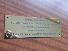 Engraved Brass 6" X 2"
