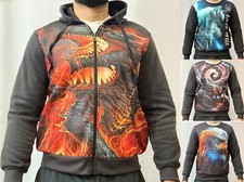 Mens women ANIMAL Wolf Dragon