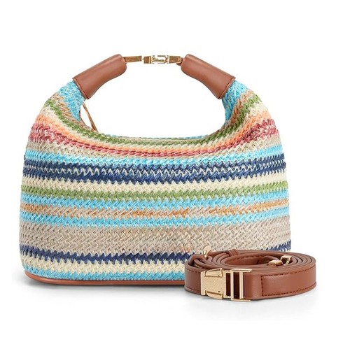 Women woven straw shoulder - women's,