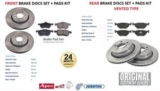 FRONT + REAR BRAKE DISCS and PADS SET for ROVER 75 2.5 V6 2001-2005