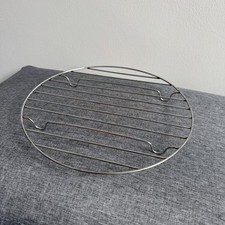 Stainless Steel Round Rack Baking Cooking Grill 10" 24.5cm Air Fryer Oven Safe