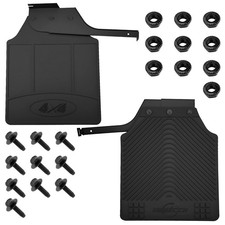 GENUINE URMECCH RUBBER LEFT & RIGHT REAR MUD FLAPS For Land Rover Defender 110