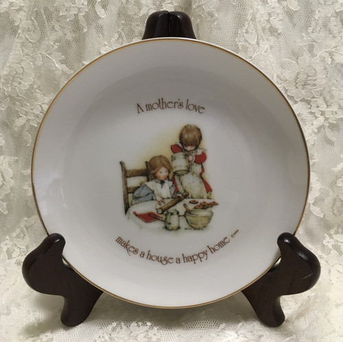 Mom gift porcelain plate - porcelain, a