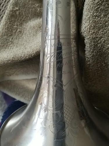 1927 conn silver trombone - conn,