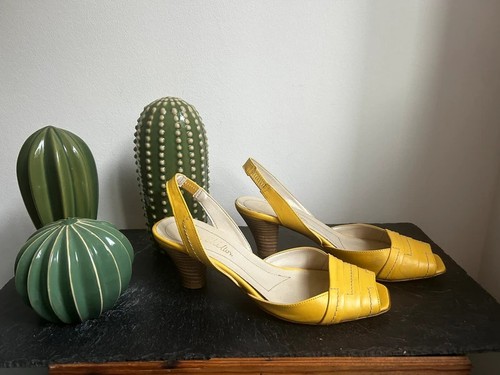 Lovely pale yellow - , slingbacks