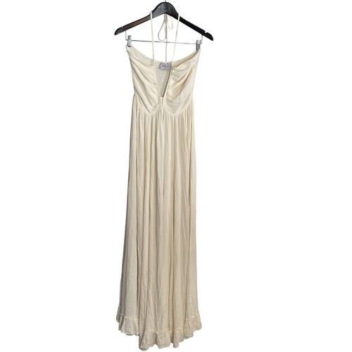 Chicaboo ivory halter - ivory, maxi