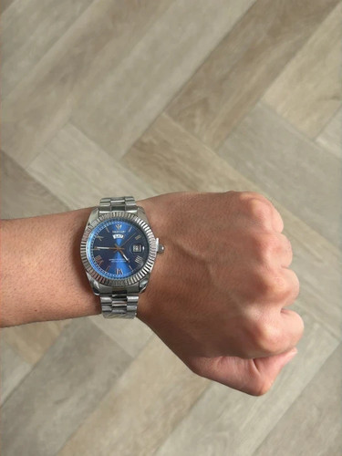 Men watch silver day - men's,