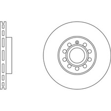 2x Brake Discs Vented For VW