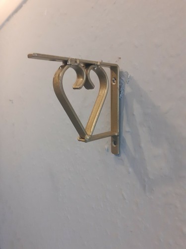 Heart metal shelf - heart, support