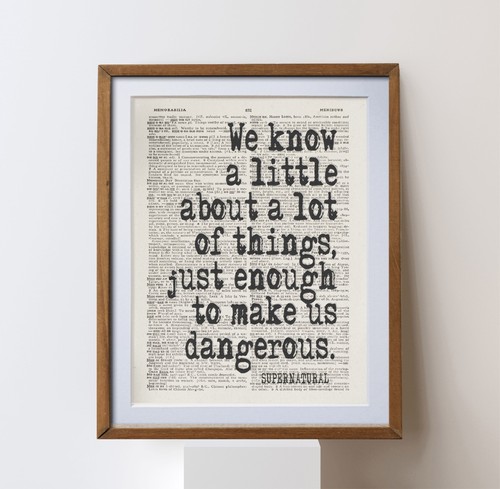 Supernatural series quote - series,